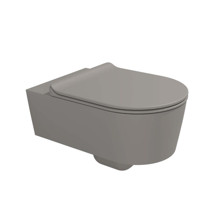 Immagine di Flaminia LINK vaso sospeso con sistema goclean®, senza sedile, colore cenere finitura opaco 5051/WCGCEN