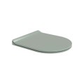 Immagine di Flaminia LINK coprivaso slim in termoindurente, con discesa rallentata, cerniere a sgancio rapido, colore verde giada finitura lucido LKCW10VG