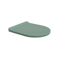 Immagine di Flaminia LINK coprivaso slim in termoindurente, con discesa rallentata, cerniere a sgancio rapido, colore menta finitura opaco LKCW10ME