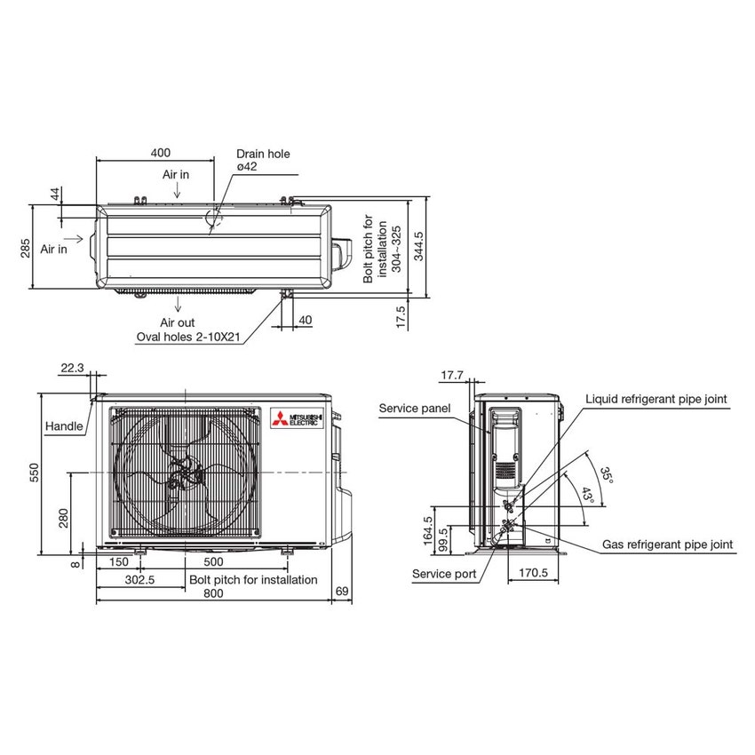 Immagine di Mitsubishi MSZ-EF Kirigamine Zen Climatizzatore a parete monosplit inverter Wi-Fi, bianco | unità esterna 2.5 kW unità interna 9000 BTU MUZ-EF25VG+MSZ-EF25VGKW