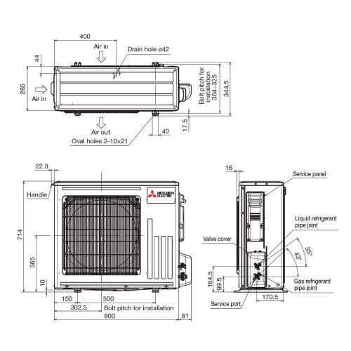 Immagine di Mitsubishi MSZ-EF Kirigamine Zen Climatizzatore a parete monosplit inverter Wi-Fi, bianco | unità esterna 5 kW unità interna 18000 BTU MUZ-EF50VG+MSZ-EF50VGKW