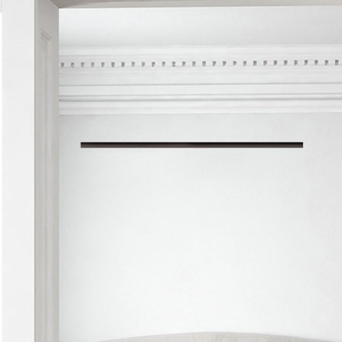 Immagine di Air Control Plenum singola feritoia a scomparsa H 30, versione cartongesso profilo bianco 1000x30 mm, chiuso, nessun attacco PSF-CB-1000X30-C-1