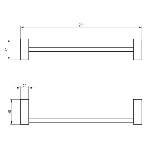 Immagine di Bellosta BABY S portasalviette da 30 cm, finitura cromo 01-7062/30