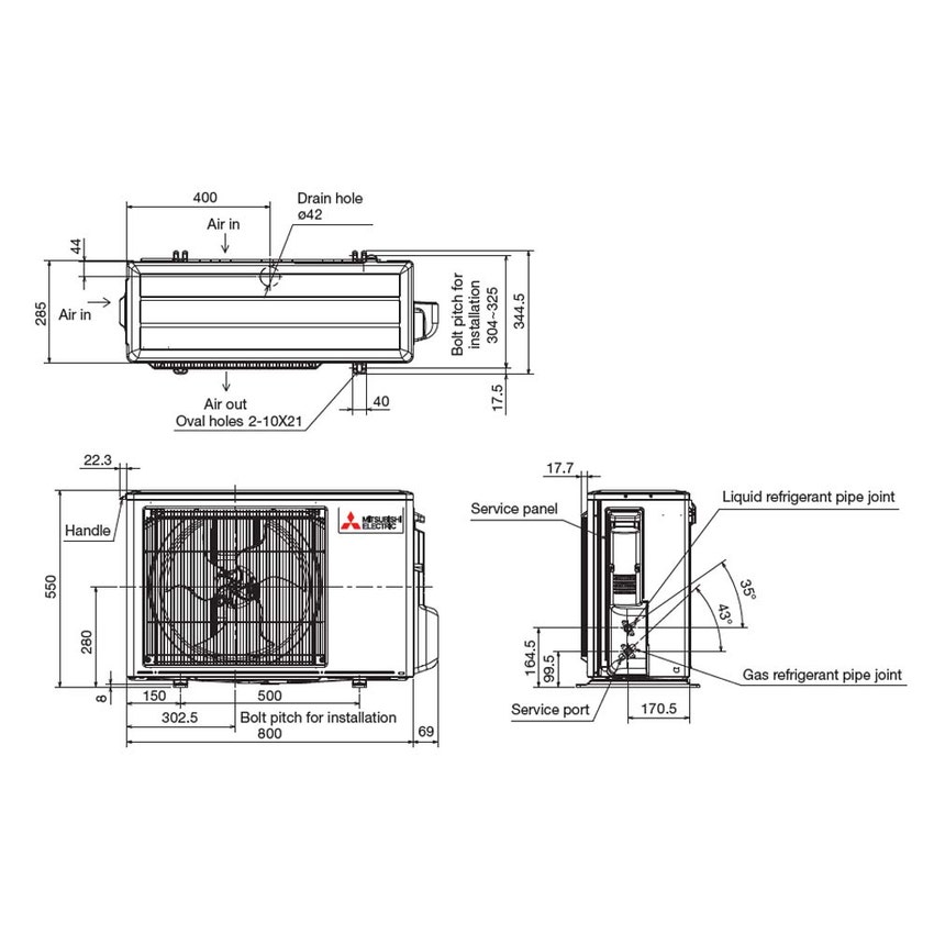 Immagine di Mitsubishi MSZ-AY Climatizzatore a parete monosplit inverter Wi-Fi | unità esterna 3.5 kW unità interna 12000 BTU MSZ-AY35VGKP+MUZ-AY35VG