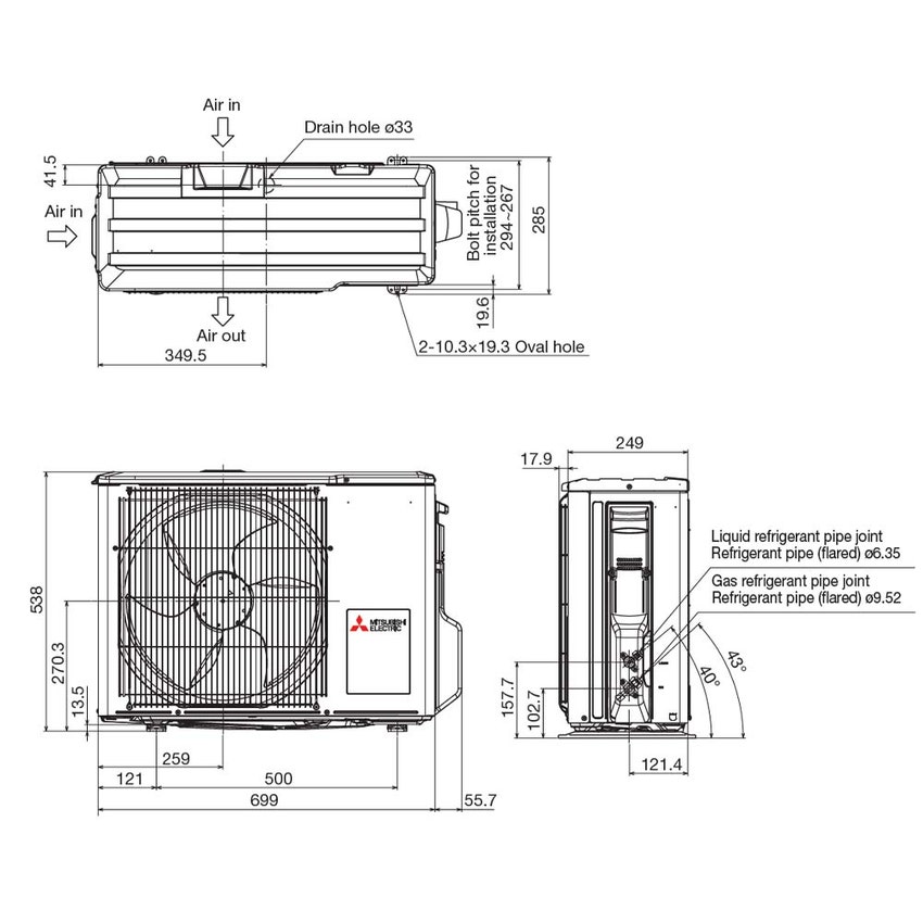 Immagine di Mitsubishi MSZ-BT Climatizzatore a parete monosplit inverter Wi-Fi | unità esterna 3.5 kW unità interna 12000 BTU MUZ-BT35VG+MSZ-BT35VGK