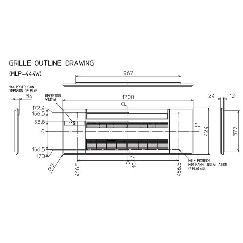 Immagine di Mitsubishi MLZ-KP Cassetta a una via Climatizzatore a cassetta trial split inverter | unità esterna R32 7.2 kW unità interne 9000+9000+18000 BTU MXZ-4F72VF4+MLZ-KP[25|25|50]VG