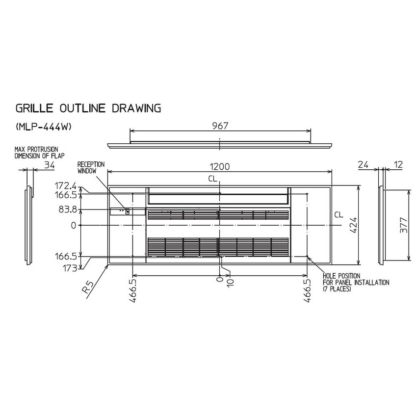 Immagine di Mitsubishi MLZ-KP Cassetta a una via Climatizzatore a cassetta trial split inverter | unità esterna R32 7.2 kW unità interne 9000+9000+18000 BTU MXZ-4F72VF4+MLZ-KP[25|25|50]VG