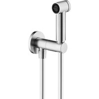 Immagine di Nobili SHOWER idroscopino monogetto con presa acqua ø 1/2”, con flessibile 100 cm, finitura inox spazzolato AV00601IX