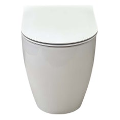 Immagine di Hatria FUTURA vaso a terra Pure Vortex, senza brida, senza sedile, colore bianco finitura lucido 00Y9B901