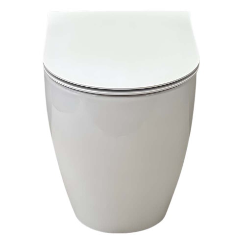 Immagine di Hatria FUTURA vaso a terra Pure Vortex, senza brida, senza sedile, colore bianco finitura lucido 00Y9B901