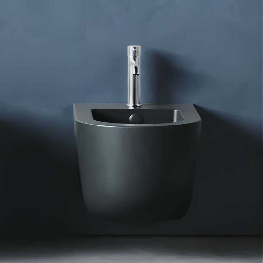 Immagine di Hatria FUTURA bidet sospeso, colore nero finitura opaco A0Y9B802