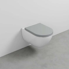 Immagine di Cielo ENJOY PRO MINI vaso sospeso, rimless 2.0.1, senza brida e senza sedile, completo di fissaggi, colore bianco finitura lucido EJVSRKP