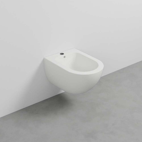 Immagine di Cielo ENJOY PRO MINI bidet sospeso, monoforo, con troppopieno, completo di fissaggio, colore bianco finitura lucido EJBSRP