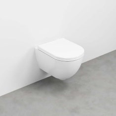 Immagine di Cielo ENJOY MINI vaso sospeso, senza brida e senza sedile, completo di fissaggi, colore bianco finitura lucido EJVSKR