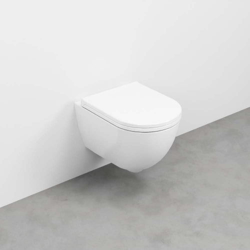 Immagine di Cielo ENJOY MINI vaso sospeso, senza brida e senza sedile, completo di fissaggi, colore bianco finitura lucido EJVSKR