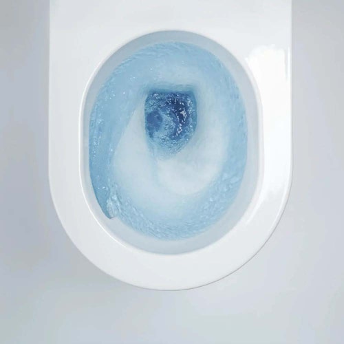Immagine di Hatria CENTRICA vaso a terra Pure Vortex, traslato senza brida, senza sedile, colore bianco finitura lucido 00Y9DC01
