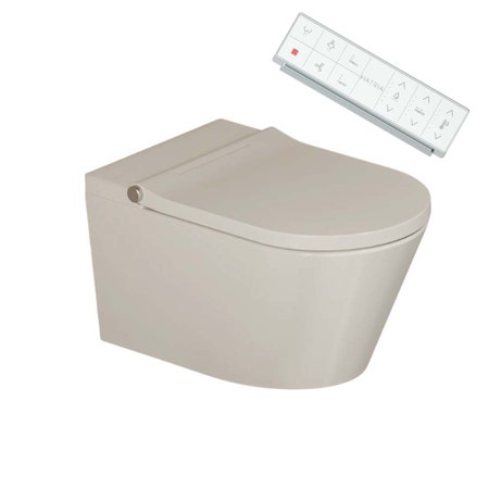 Immagine di Hatria H-SMART vaso sospeso con lavaggio automatizzato, con sedile riscaldato, colore bianco finitura lucido 00Y9D301