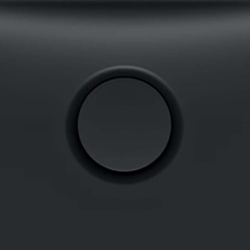 Immagine di Kaldewei Tappo KA 300 rotondo, copertura dello scarico, Invisible Grip, colore nero finitura opaco 687773141676