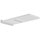 Nobili SHOWER soffione doccia rettangolare a parete, 59.3 x 27 cm. in acciaio inox, 2 vie, finitura polar white AD139/130WM