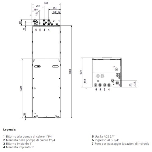 Immagine di Vaillant Kit aroTHERM plus 8.1 Pompa di calore aria/acqua monoblocco monofase 4 kW, 230 V + uniTOWER plus Modulo a basamento con bollitore integrato da 190 L. 8000050965