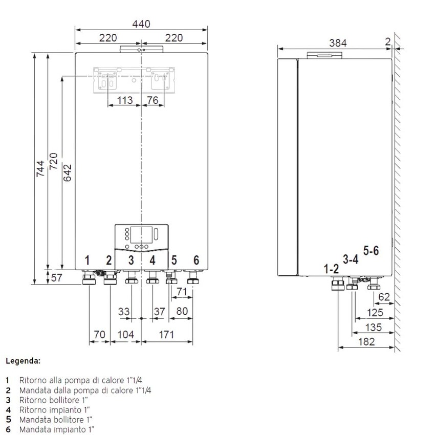 Immagine di Vaillant Kit aroTHERM plus 8.1 Pompa di calore aria/acqua monoblocco monofase, 4 kW, 230 V + Modulo Murale 8000051006