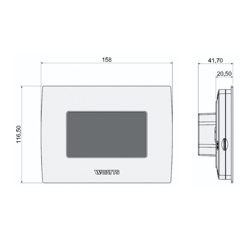 Immagine di Watts BT-CT03 RF-WiFi Unita centrale Vision®, colore bianco P08630