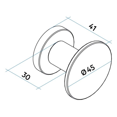 Immagine di Irsap TAG appendino con aggancio MAGNETICO, colore bianco standard finitura lucido Cod.01 AUPRO45IRM01