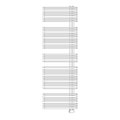 Immagine di Irsap JAZZ_S ELETTRICO radiatore 38 tubi H.182 L.60 P.5,5 cm, 4 intervalli, con controllo elettronico, colore bianco standard finitura lucido Cod.01 ZRG060H01IR01NNN01