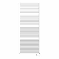 Immagine di Irsap NOVO CROMATO ELETTRICO scaldasalviette 44 tubi H.180,8 L.75 P.3 cm con controllo elettronico wifi, finitura cromo Cod.50 NLG075E50IR01NNN01