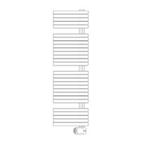 Immagine di Irsap SOUL_S ELETTRICO radiatore 28 tubi H.184,8 L.55 P.3,8 cm, 3 intervalli, con controllo elettronico, colore bianco standard finitura lucido Cod.01 URE055H01IR01NNN01