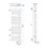 Immagine di Irsap SOUL_S ELETTRICO radiatore 28 tubi H.184,8 L.55 P.3,8 cm, 3 intervalli, con controllo elettronico, colore bianco standard finitura lucido Cod.01 URE055H01IR01NNN01