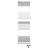 Immagine di Irsap ELLIPSIS_30 B ELETTRICO scaldasalviette 36 tubi, 4 intervallo, H.180 L.51 P.4,4 cm, con modulo bluetooth integrato, colore bianco standard finitura lucido Cod.01 HTG051Y01IR01NNN01