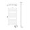 Immagine di Irsap VELA ELETTRICO scaldasalviette, 14 tubi, 2 intervalli, H.112 L.56 P.3 cm, con modulo integrato bluetooth, colore bianco standard finitura lucido Cod.01 VEM056Y01IR01NNN02