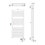 Immagine di Irsap QUADRE' ELETTRICO scaldasalviette 24 tubi, 2 intervallo, H.121,6 L.53 P.3 cm, con modulo bluetooth integrato, colore bianco standard finitura lucido Cod.01 QSM053Y01IR01NNN01