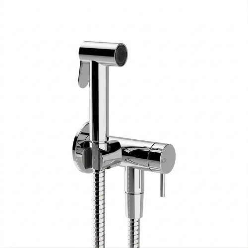 Immagine di Gessi SHOWER doccetta shut-off a parete, con miscelatore, finitura cromo 45230#031