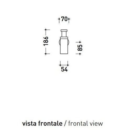 Immagine di Flaminia STIL sifone per bidet 1 1/4", finitura acciaio spazzolato STSIFBACC