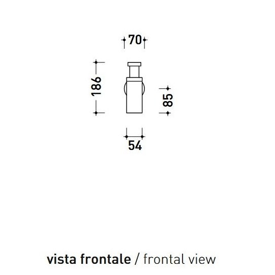Immagine di Flaminia STIL sifone per bidet 1 1/4", finitura acciaio spazzolato STSIFBACC