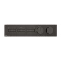 Immagine di Gessi HI-FI LINEAR miscelatore termostatico a tre funzioni indipendenti, con pulsanti on-off, senza corpo incasso, finitura black metal brushed PVD 63014#707