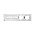 Immagine di Gessi HI-FI LINEAR miscelatore termostatico a due funzioni indipendenti, con pulsanti on-off, senza corpo incasso, finitura cromo 63012#031