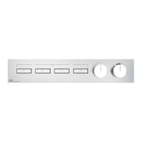 Immagine di Gessi HI-FI LINEAR miscelatore termostatico a quattro funzioni indipendenti, con pulsanti on-off, senza corpo incasso, finitura cromo 63016#031