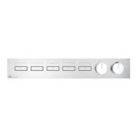 Immagine di Gessi HI-FI LINEAR miscelatore termostatico a cinque funzioni indipendenti, con pulsanti on-off, senza corpo incasso, finitura cromo 63018#031