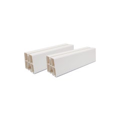 Immagine di Tecnogas supporti a pavimento per motocondensanti, L.35 H.10 P.8 cm, colore bianco (1 pezzo) 11216