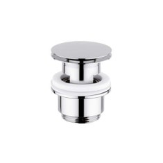 Immagine di Bellosta Scarico tondo Stop&Go 1"1/4 con finestra troppo pieno, finitura cromo 01-0136