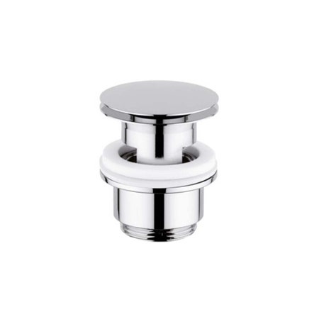 Immagine di Bellosta Scarico tondo Stop&Go 1"1/4 con finestra troppo pieno, finitura cromo 01-0136