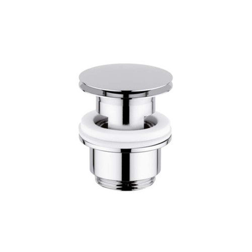 Immagine di Bellosta Scarico tondo Stop&Go 1"1/4 con finestra troppo pieno, finitura cromo 01-0136