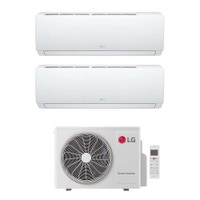 Immagine di LG DUALCOOL Libero Smart Climatizzatore a parete dual split inverter Wi-Fi bianco | unità esterna R32 4.1 kW unità interne 7000+7000 BTU MU2R15.018A0+MS[07|07]EZ.NSJ