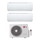 LG DUALCOOL Libero Smart Climatizzatore a parete dual split inverter Wi-Fi bianco | unità esterna R32 7.9 kW unità interne 9000+9000 BTU MU4R27.U24A0+EZ[09|09]CSN.CSJ1