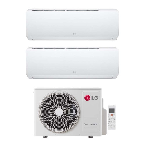 Immagine di LG DUALCOOL Libero Smart Climatizzatore a parete dual split inverter Wi-Fi bianco | unità esterna R32 7.9 kW unità interne 9000+9000 BTU MU4R27.U24A0+EZ[09|09]CSN.CSJ1