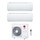 LG DUALCOOL Libero Smart Climatizzatore a parete dual split inverter Wi-Fi bianco | unità esterna R32 8.8 kW unità interne 9000+9000 BTU MU5R30.U36A0+EZ[09|09]CSN.CSJ1