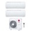 Immagine di LG DUALCOOL Libero Smart Climatizzatore a parete dual split inverter Wi-Fi bianco | unità esterna R32 8.8 kW unità interne 9000+9000 BTU MU5R30.U36A0+EZ[09|09]CSN.CSJ1